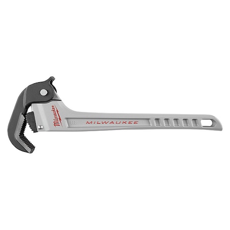 17 1/20 in L 2 1/2 in Cap. Aluminum Pipe Wrench MPN:48-22-7418
