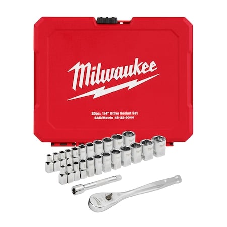 Twenty Five pc Ratchet and Socket Set MPN:48-22-9044