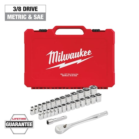 Twenty Nine pc Ratchet and Socket Set MPN:48-22-9088