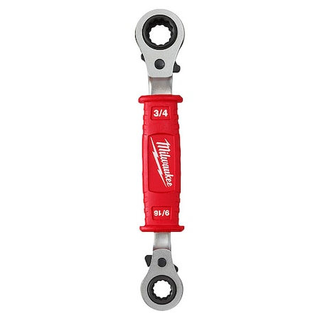 Linemans 4in1 Insulated Ratcheting Box Wrench MPN:48-22-9212