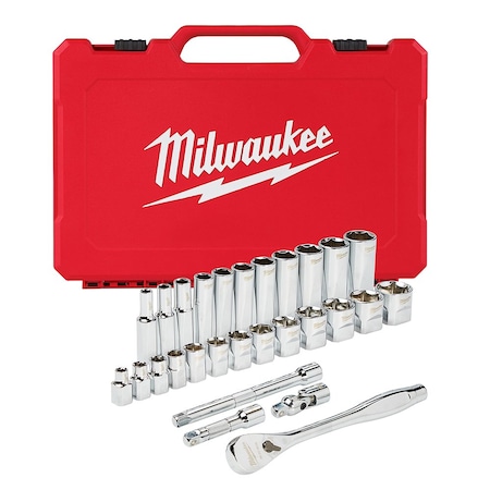 3/8 in. Drive 28 pc. Ratchet & Socket Set- SAE MPN:48-22-9408