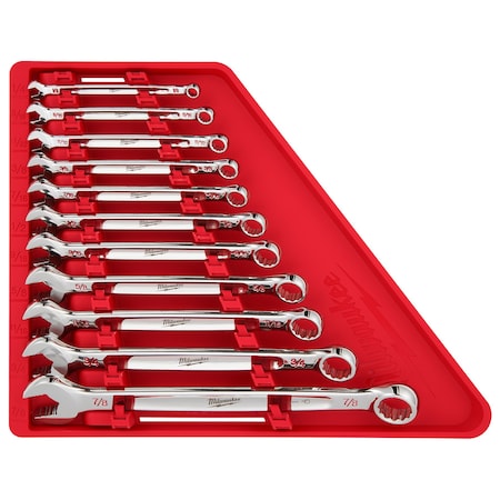 Combination Wrench Set, Chrome STL, 3.7 lb MPN:48-22-9411