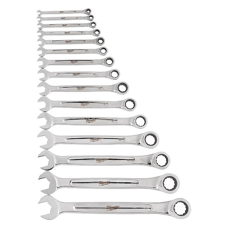 15pc Ratcheting Combination Wrench Set - SAE MPN:48-22-9416