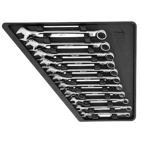 Combination Wrench Set, Chrome STL, 3.7 lb MPN:48-22-9511