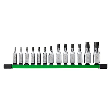 13 pc. 1/4 in. and 3/8 in. Drive TORX Bit Socket Set MPN:48-22-9532