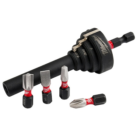 5 pc. SHOCKWAVE Impact Duty Conduit Reaming Bit Holder and Insert Bit Set MPN:48-32-2350