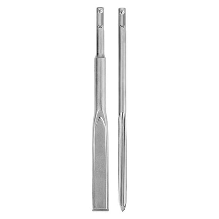 SDS-Plus Sledge Bull Pnt, Flat Chisel 2PK MPN:48-62-6080