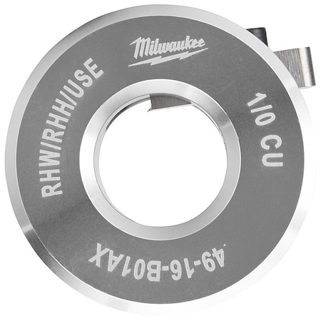 1/0 AWG Copper & Aluminum RHW / RHH / USE Bushing for M12 and M18 Cable Strippers MPN:49-16-B01AX