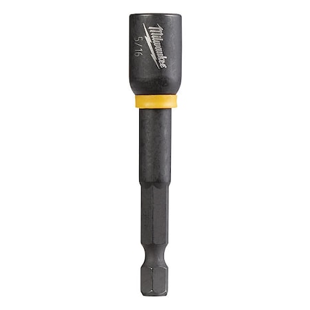 SHOCKWAVE Magnetic Nut Driver, 2 9/16 in L, Drive Size 5/16 in MPN:49-66-4533