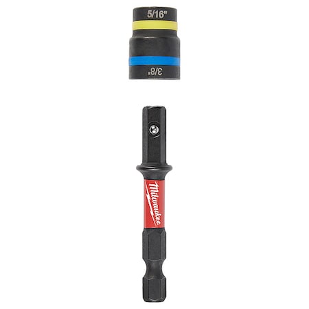 SHOCKWAVE Impact Duty 5/16 in and 3/8 in x 2-1/2 in QUIK-CLEAR 2-in-1 Magnetic Nut Driver MPN:49-66-4543