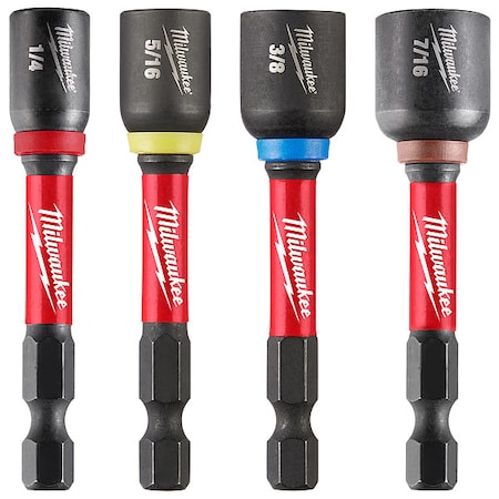 4 pc. SHOCKWAVE Impact Duty 2-9/16 in. Magnetic Nut Driver Set MPN:49-66-4566