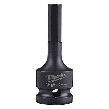 SHOCKWAVE Lineman's 1/2 in. Drive 5/16 in. - 8mm Hex Bit Socket MPN:49-66-5141