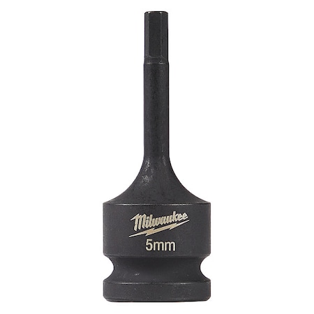 SHOCKWAVE Lineman's 1/2 in. Drive 5mm Hex Bit Socket MPN:49-66-5145