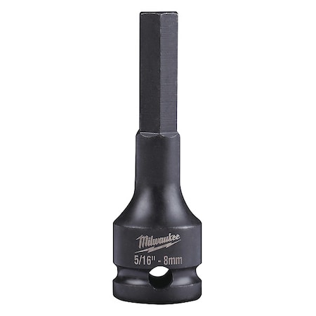 SHOCKWAVE Lineman's 3/8 in. Drive 5/16 in. - 8mm Hex Bit Socket MPN:49-66-5151