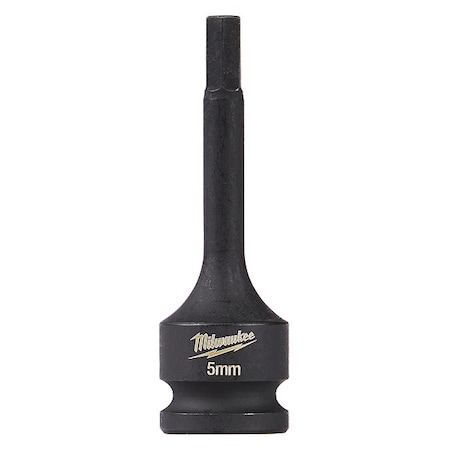 SHOCKWAVE Lineman's 3/8 in. Drive 5mm Hex Bit Socket MPN:49-66-5155