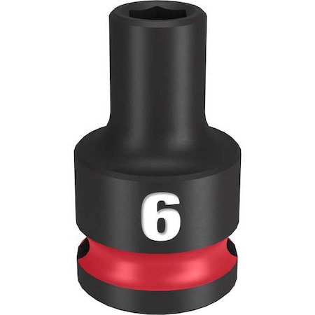 6mm SHOCKWAVE Impact Duty 3/8 in. Drive Standard 6 Point Impact Socket MPN:49-66-6130