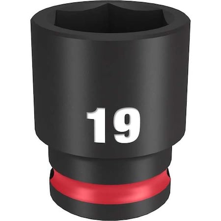 19mm SHOCKWAVE Impact Duty 3/8 in. Drive Standard 6 Point Impact Socket MPN:49-66-6143