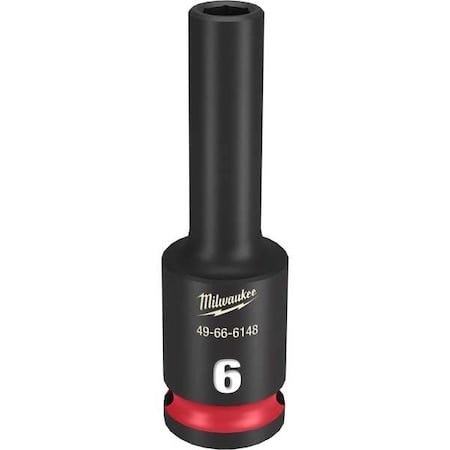 6mm SHOCKWAVE Impact Duty 3/8 in. Drive Deep Well 6 Point Impact Socket MPN:49-66-6148