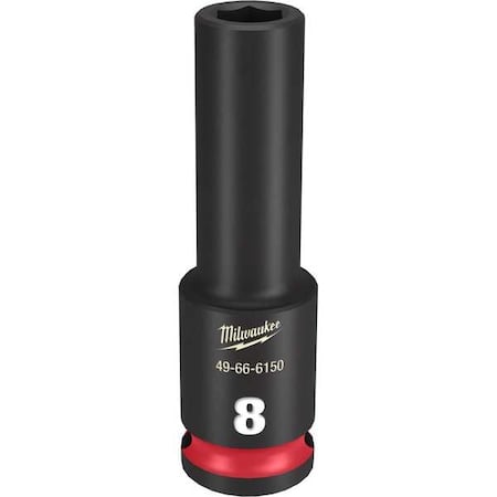 8mm SHOCKWAVE Impact Duty 3/8 in. Drive Deep Well 6 Point Impact Socket MPN:49-66-6150