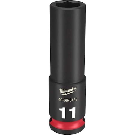 11mm SHOCKWAVE Impact Duty 3/8 in. Drive Deep Well 6 Point Impact Socket MPN:49-66-6153