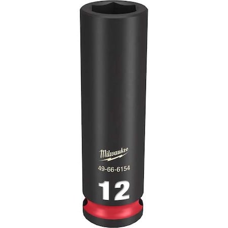 12mm SHOCKWAVE Impact Duty 3/8 in. Drive Deep Well 6 Point Impact Socket MPN:49-66-6154
