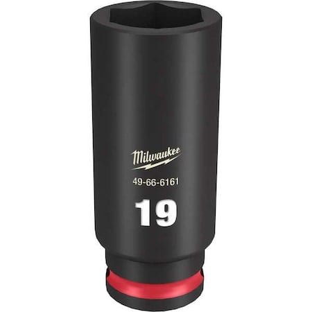 19mm SHOCKWAVE Impact Duty 3/8 in. Drive Deep Well 6 Point Impact Socket MPN:49-66-6161