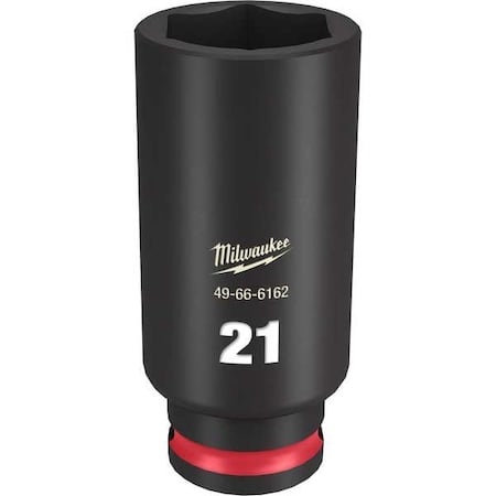 21mm SHOCKWAVE Impact Duty 3/8 in. Drive Deep Well 6 Point Impact Socket MPN:49-66-6162