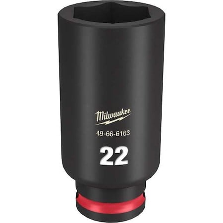 22mm SHOCKWAVE Impact Duty 3/8 in. Drive Deep Well 6 Point Impact Socket MPN:49-66-6163