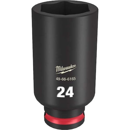 24mm SHOCKWAVE Impact Duty 3/8 in. Drive Deep Well 6 Point Impact Socket MPN:49-66-6165