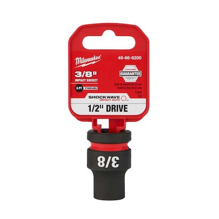 3/8 in. SHOCKWAVE Impact Duty 1/2 in. Drive Standard 6 Point Impact Socket MPN:49-66-6200