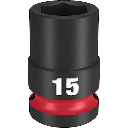 15mm SHOCKWAVE Impact Duty 1/2 in. Drive Standard 6 Point Impact Socket MPN:49-66-6247