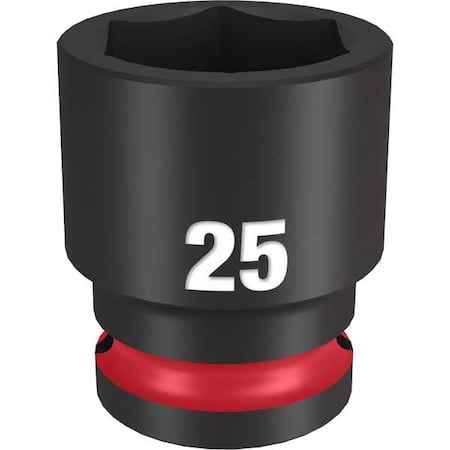 25mm SHOCKWAVE Impact Duty 1/2 in. Drive Standard 6 Point Impact Socket MPN:49-66-6257