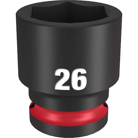 26mm SHOCKWAVE Impact Duty 1/2 in. Drive Standard 6 Point Impact Socket MPN:49-66-6258