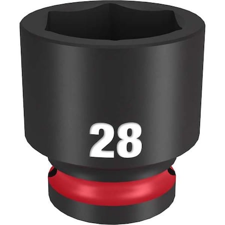 28mm SHOCKWAVE Impact Duty 1/2 in. Drive Standard 6 Point Impact Socket MPN:49-66-6260