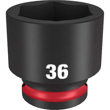 36mm SHOCKWAVE Impact Duty 1/2 in. Drive Standard 6 Point Impact Socket MPN:49-66-6268