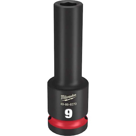 9mm SHOCKWAVE Impact Duty 1/2 in. Drive Deep Well 6 Point Impact Socket MPN:49-66-6270