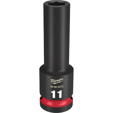 11mm SHOCKWAVE Impact Duty 1/2 in. Drive Deep Well 6 Point Impact Socket MPN:49-66-6272