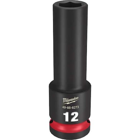 12mm SHOCKWAVE Impact Duty 1/2 in. Drive Deep Well 6 Point Impact Socket MPN:49-66-6273