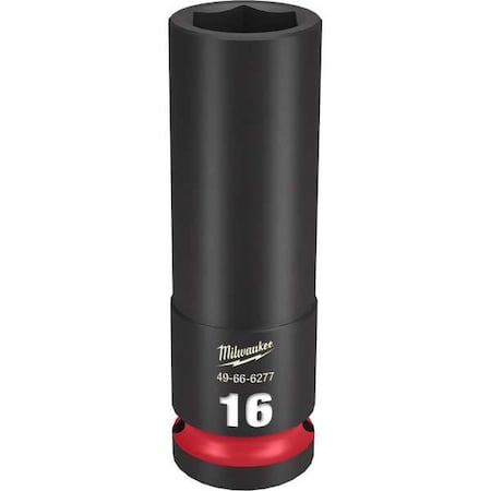 16mm SHOCKWAVE Impact Duty 1/2 in. Drive Deep Well 6 Point Impact Socket MPN:49-66-6277