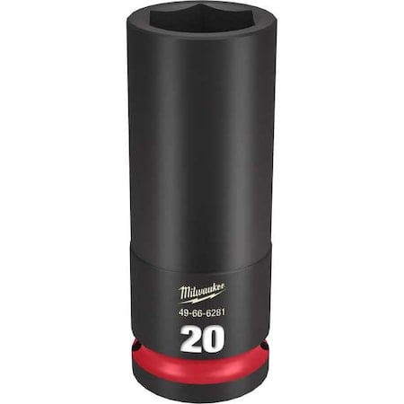 20mm SHOCKWAVE Impact Duty 1/2 in. Drive Deep Well 6 Point Impact Socket MPN:49-66-6281