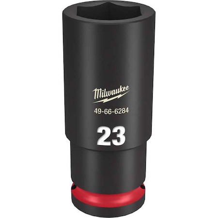 23mm SHOCKWAVE Impact Duty 1/2 in. Drive Deep Well 6 Point Impact Socket MPN:49-66-6284