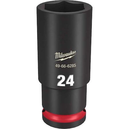 24mm SHOCKWAVE Impact Duty 1/2 in. Drive Deep Well 6 Point Impact Socket MPN:49-66-6285