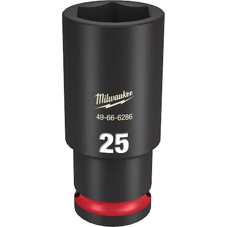 25mm SHOCKWAVE Impact Duty 1/2 in. Drive Deep Well 6 Point Impact Socket MPN:49-66-6286