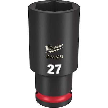 27mm SHOCKWAVE Impact Duty 1/2 in. Drive Deep Well 6 Point Impact Socket MPN:49-66-6288