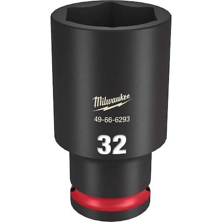 32mm SHOCKWAVE Impact Duty 1/2 in. Drive Deep Well 6 Point Impact Socket MPN:49-66-6293