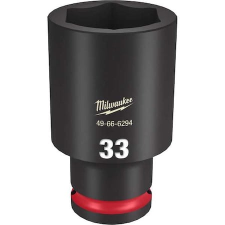 33mm SHOCKWAVE Impact Duty 1/2 in. Drive Deep Well 6 Point Impact Socket MPN:49-66-6294