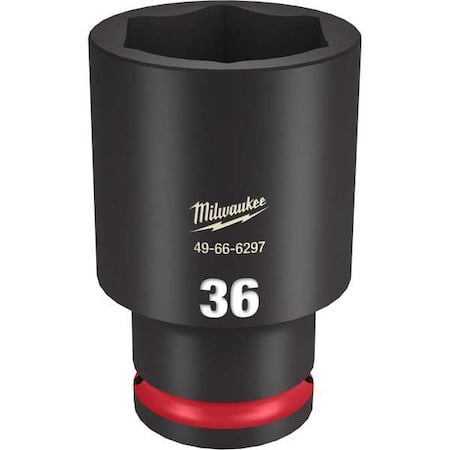 36mm SHOCKWAVE Impact Duty 1/2 in. Drive Deep Well 6 Point Impact Socket MPN:49-66-6297