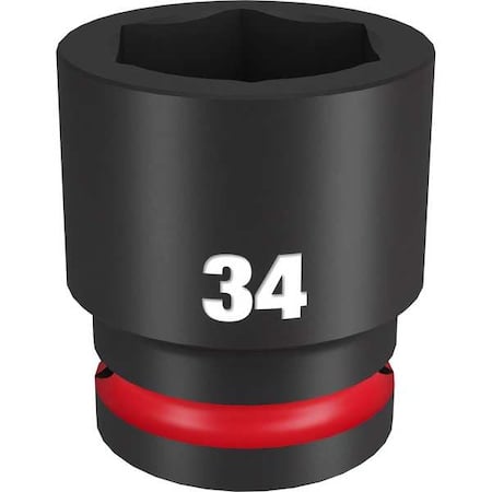 34mm SHOCKWAVE Impact Duty 3/4 in. Drive Standard 6 Point Impact Socket MPN:49-66-6372