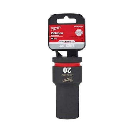20mm SHOCKWAVE Impact Duty 3/4 in. Drive Deep Well 6 Point Impact Socket MPN:49-66-6395