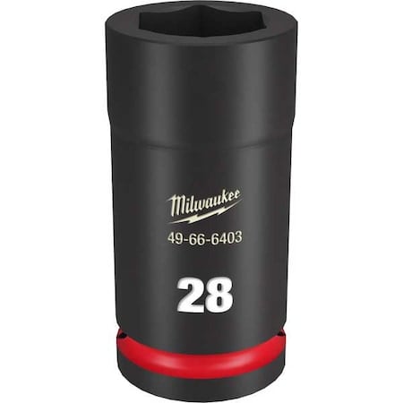 28mm SHOCKWAVE Impact Duty 3/4 in. Drive Deep Well 6 Point Impact Socket MPN:49-66-6403